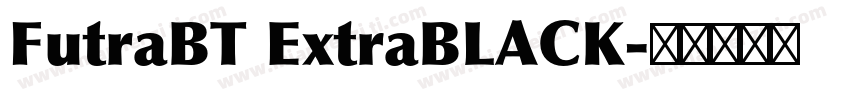 FutraBT ExtraBLACK字体转换